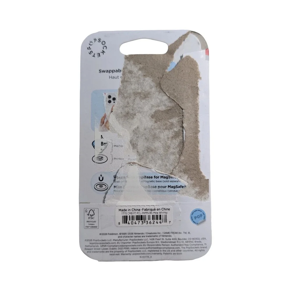 13-O PopSockets Pokemon‎ Mew Whimsy PopTop Phone Grip Stand Swappable Top